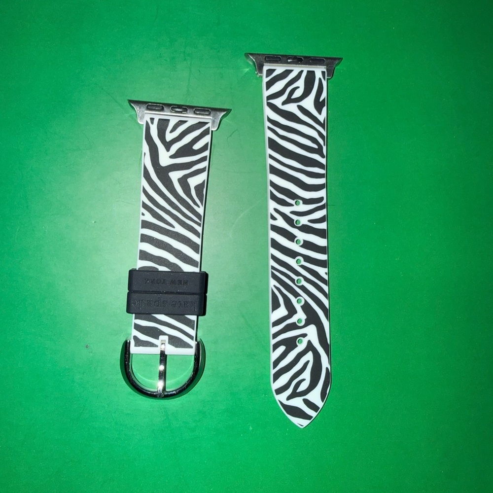 Kate Spade New York Zebra Print Rubbet Apple Watch Band 38mm/40mm